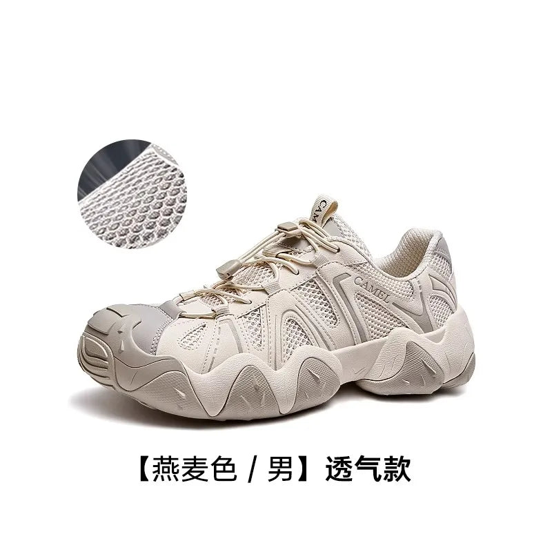 Hiking Shoes Breathable Mesh Casual Sports Shoes for Men Trekking Shoes Anti-slip and Shock Absorption 2025 New