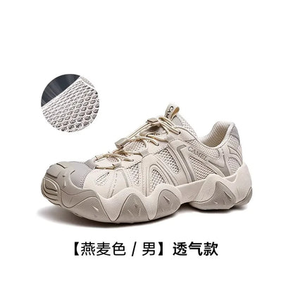 Hiking Shoes Breathable Mesh Casual Sports Shoes for Men Trekking Shoes Anti-slip and Shock Absorption 2025 New