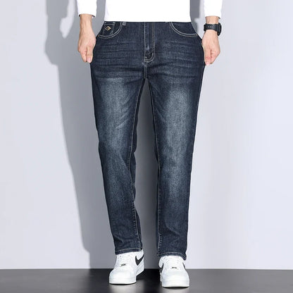 Big Tall Clothes Men's Jeans Extral Long Leg Length Straight Denim Pant Male Lengthened Trouser Slim Thin 190cm 200 Cm 120cm 110