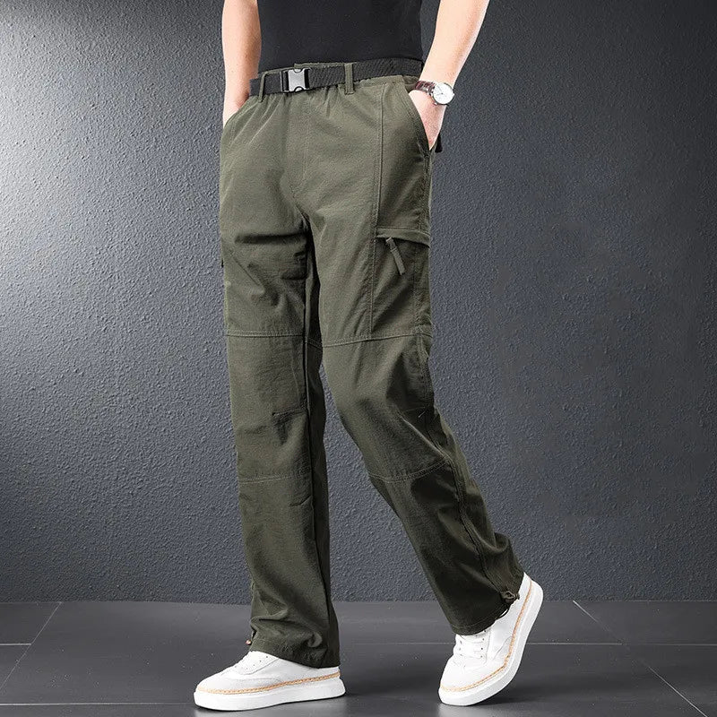 2026 New Hiking Pants Men Spring Summer Ice Silk Cooling Lightweight Outdoor Casual Pants for Men Quick Dry Fishing Travel Pants