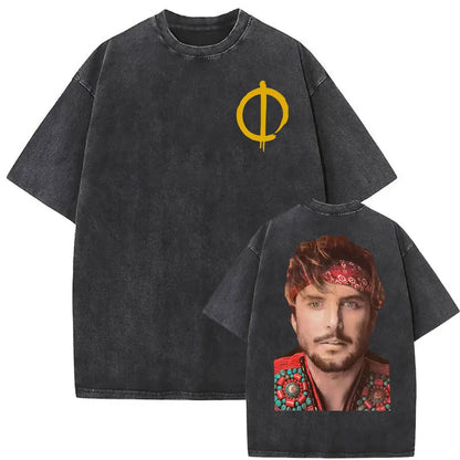 Manuel Carrasco Salvaje Desde Ia Raiz 2026 Vintage Washed T-shirt Men Women Fashion Hip Hop Punk 100% Cotton T Shirts Streetwear