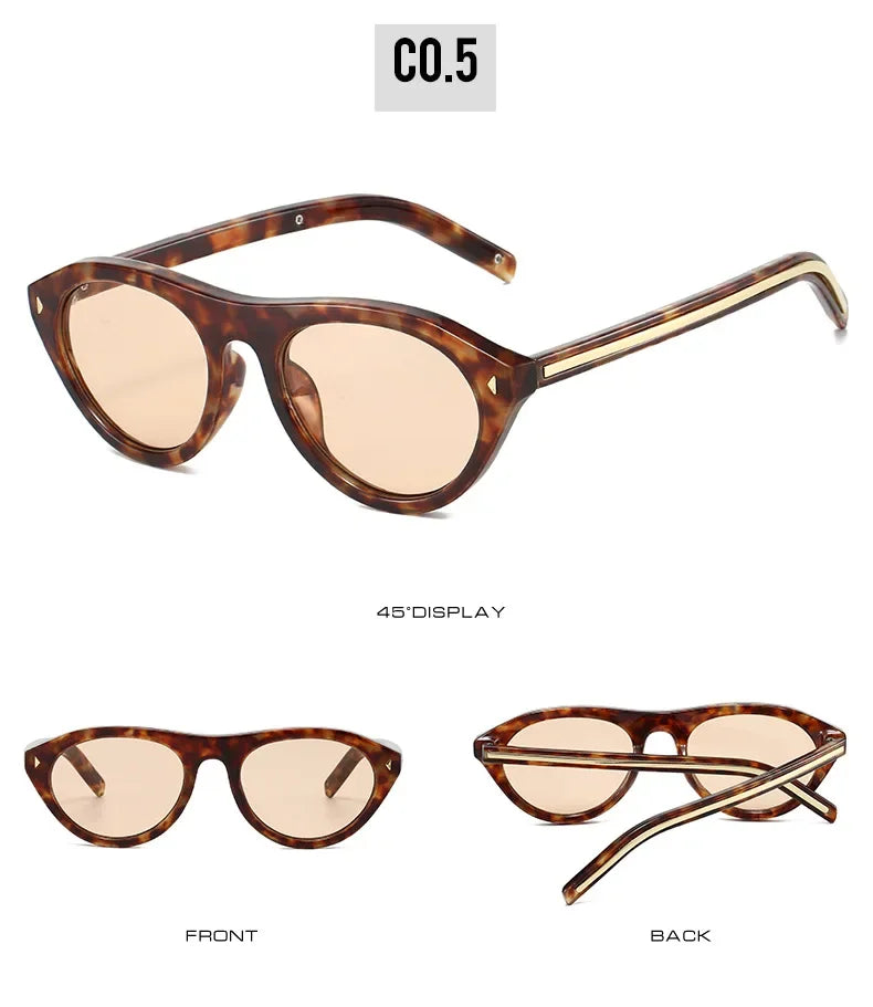Top Selling cat eye sunglasses for women vintage small frame gradient uv400 sun glasses men retro hip hop driving shades