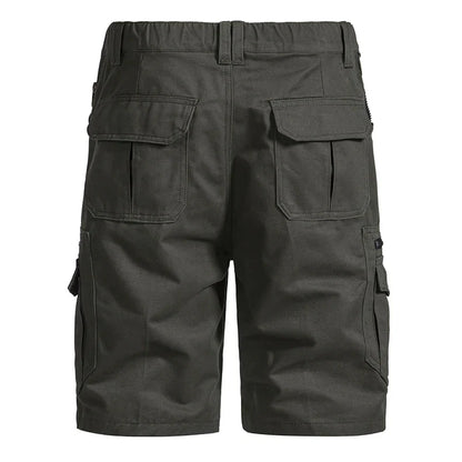Men's Large Size Loose Casual Shorts Fashion Trendy Versatile Cotton Shorts Elastic Waist Summer Work Shorts