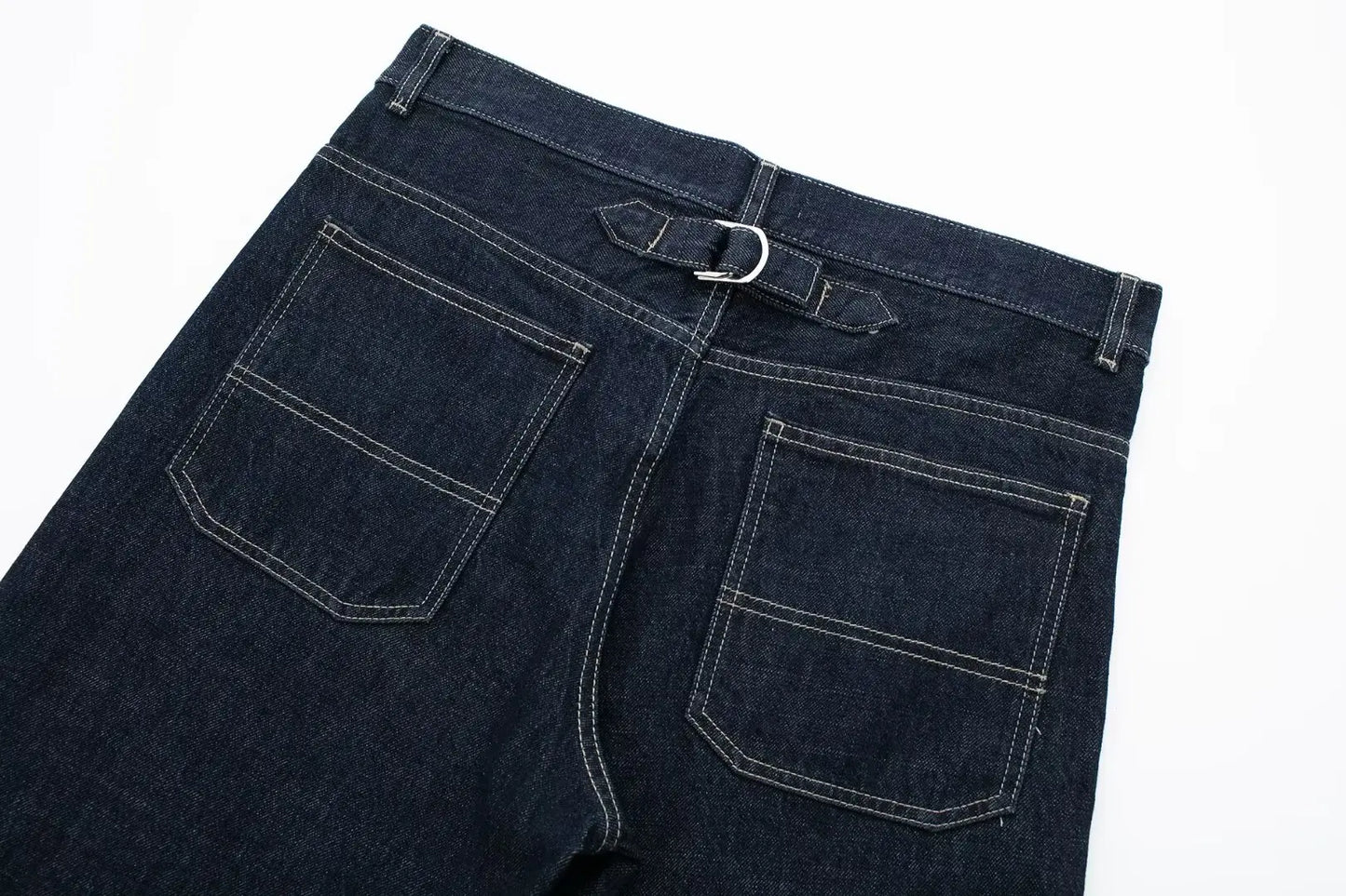Women's High-Waisted Jeans Slim Trailing Trousers Rolled Leg Denim Pant Fashion Lady High Street Casual Wide-Leg Jeans