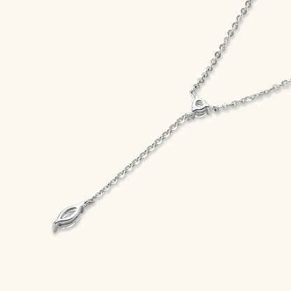 0.4cttw Marquise/round Cut Moissanite Necklace for Women D Color Luxury Pendant 925 Sterling Silver Jewelry Wholesale