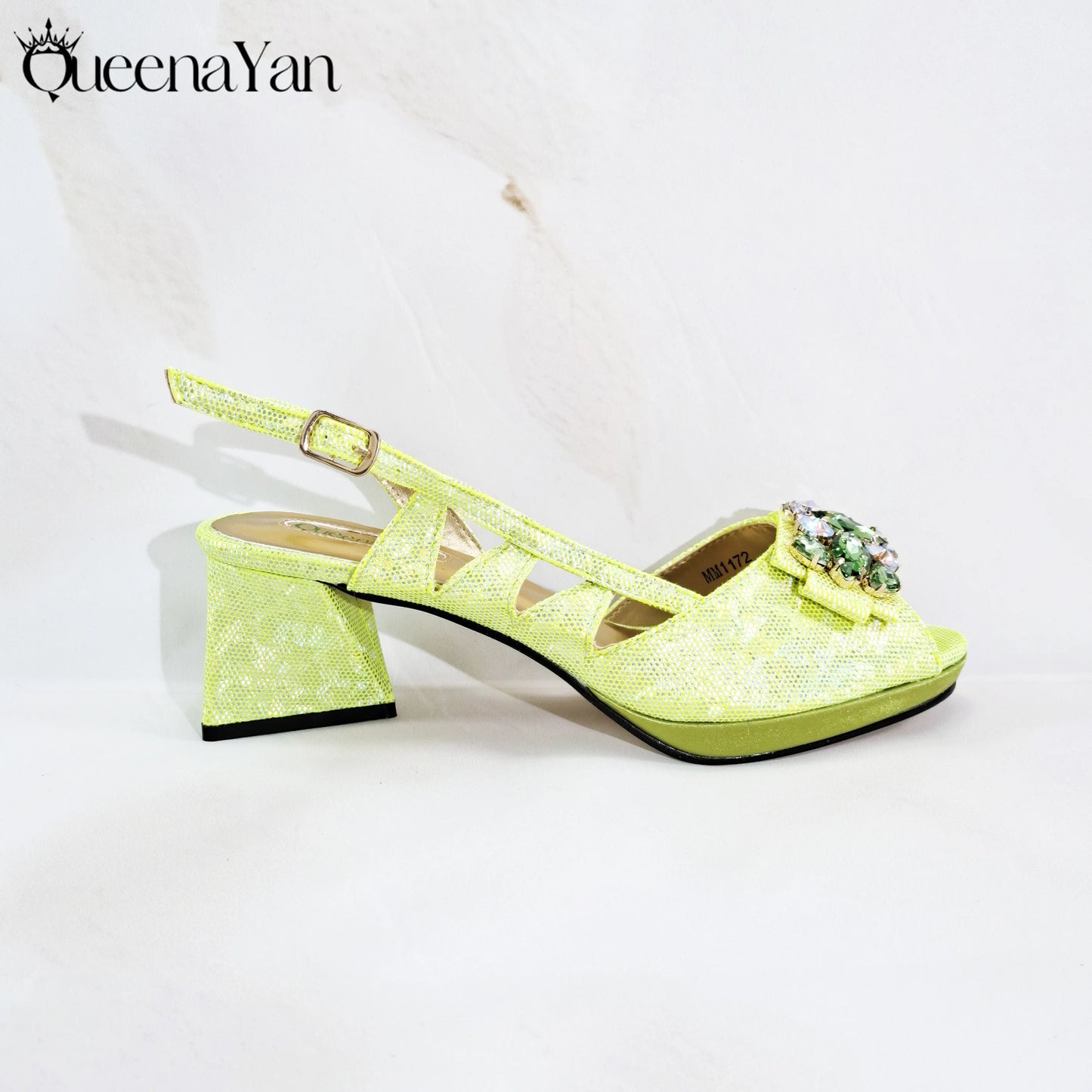 2025 New-Season Peep Toe Ladies' Shoes Elegant Coral Color Diamond-Embellished High Heels Italian-Designed Shoe and Handbag Set