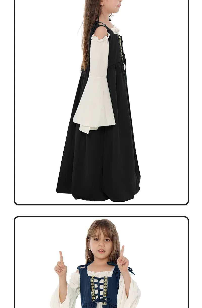 Medieval Renaissance Drama Dance Costume Halloween Girdle Cos Dress Halloween Costumes for Women Dress Love Live Cosplay