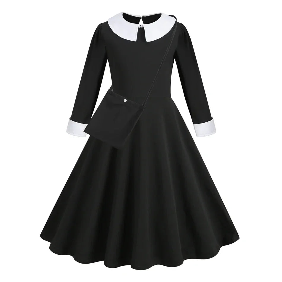 Halloween Dress Girl Costume for Girls Black Dress