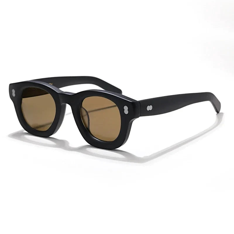 Tortoiseshell Round Frame Handmade Sunglasses Designer Men SSCOT Acetate Women's Beach Sun UV400 Sunglasses Can Be Carved