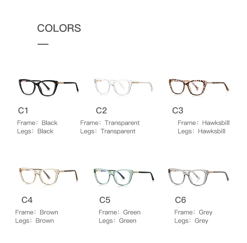Simple Classic Butterfly Personalized Design Women's Anti-Blue Light Reading Glasses Customizable Prescription  PFD2233