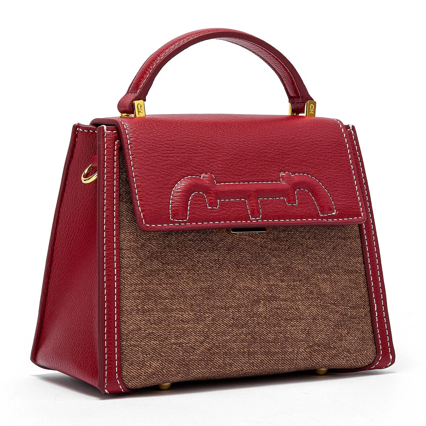 Shoulder Bag Women's New Flip Square Handbag Denim Simple Saddle Bag
