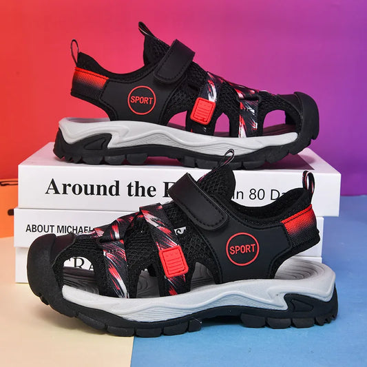 Fashion Boys Sandals Children Summer Shoes Sneaker Non-slip Closed Toe Water Shoes Outdoor Walkingsports Sandal for Boy Shoes