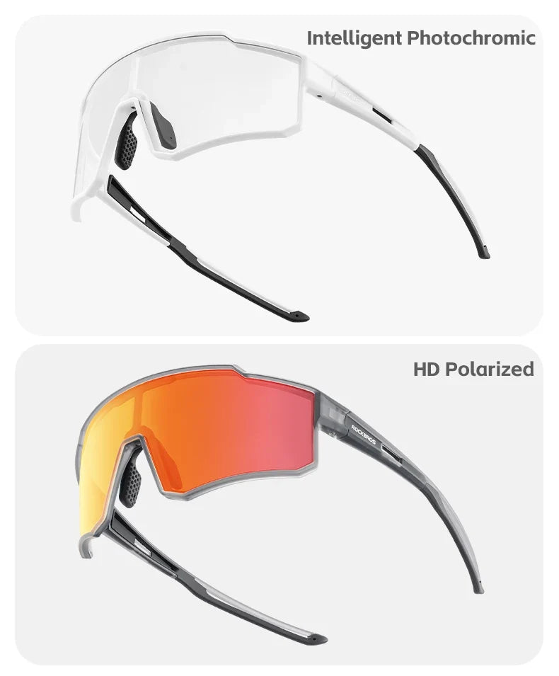 Polarized Photochromic Glasses Cycling Sunglasses Outdoor Sports UV400 MTB Road Women Men Bicycle Goggles Adjustable
