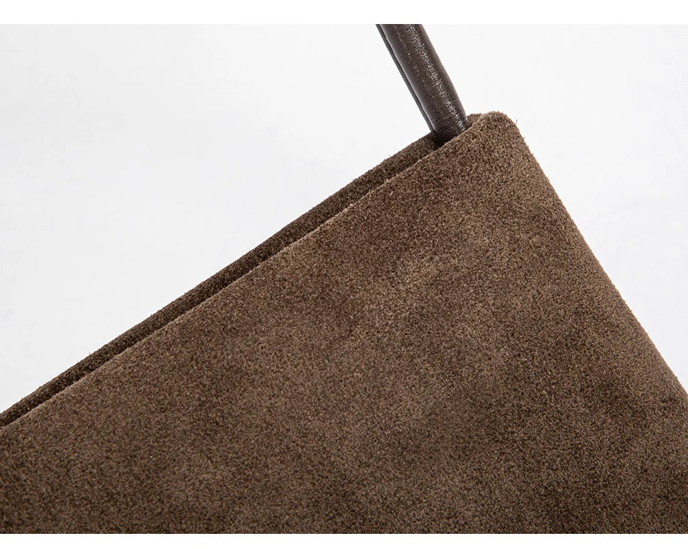 Solid Simple Classic Style Velvet Underarm Bag Elegant Fashion Design Seasonal New French Vintage Shoulder Bag
