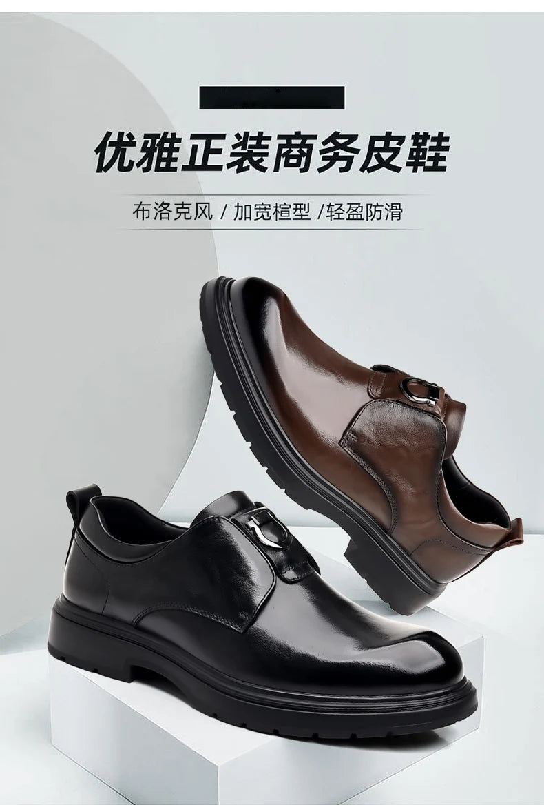 Business Men Shoes Patent Leather Man Brogues Shoes Fo Man Dress Shoe Loafers Pointed Toe Male Moccasins Plus Size Shoes for Men