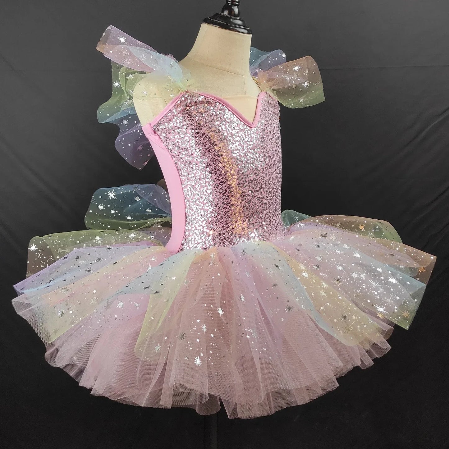Fashion Performance Princess Dress Girls Clothes Summer Baby Ballet Leotard Vestidos Tutu Children's Ballet Skirt Dance Costume