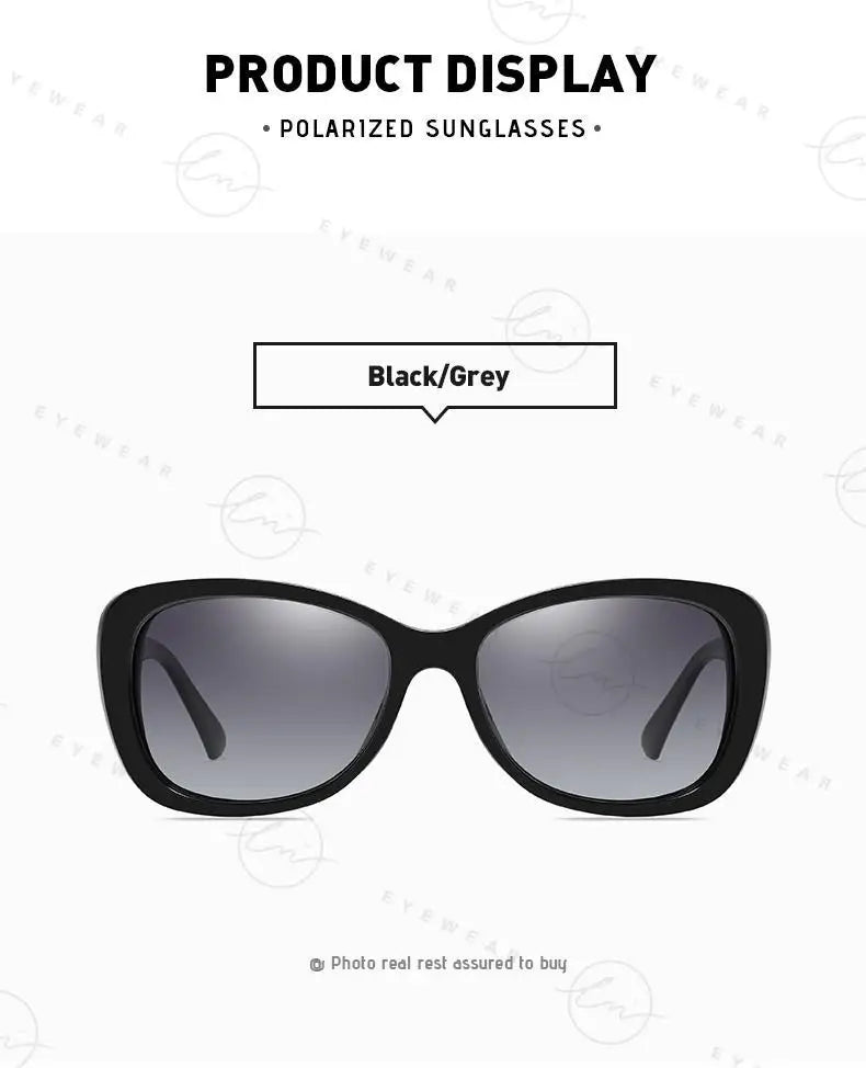 2024 Women's Sunglasses Gradient Polarized Lens Luxury Design Ladies Elegant UV400 Fashion Eyewear Lunette De Soleil Femme