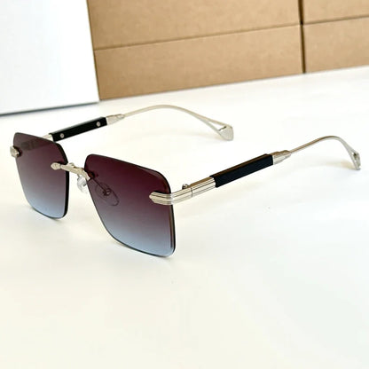 2024 Fashion Sunglasses For Men Luxe Rimless Sunglasses Women Trendy Vintage Glasses Lunette Soleil Femme Gafas De Sol Hombre