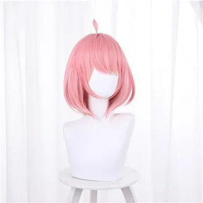 Anime SPY X FAMILY Anya Forger Cosplay Costume Black Dress Uniform Child Girls Pink Wig Stockings Party Role Outfit Adults Kids