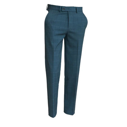 2026 Classic Men's Slim Fit Plaid Striped Casual Pants Fashion Business Slim Fit Suit Pants Formal Groom Wedding Dress Trousers
