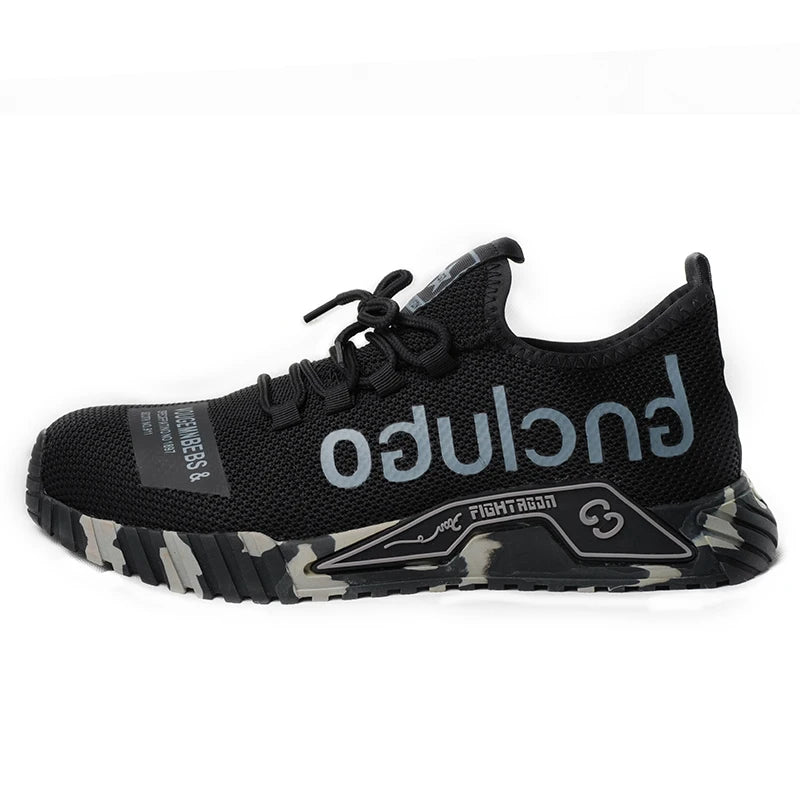 Lightweight Steel Toe Safety Shoes Men Anti-puncture Work Shoes Men Breathable Industrial Shoes Indestructible Work Safety Boots