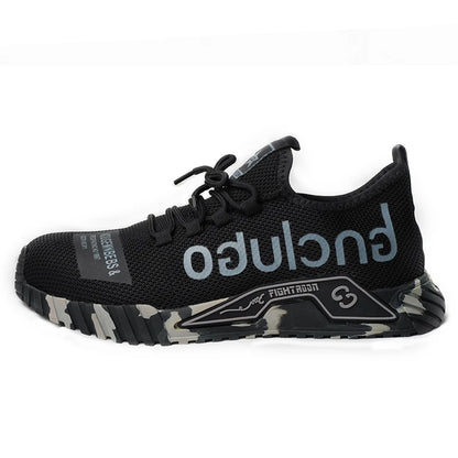 Lightweight Steel Toe Safety Shoes Men Anti-puncture Work Shoes Men Breathable Industrial Shoes Indestructible Work Safety Boots