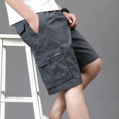 Mens Work Cargo Shorts Summer Casual Shorts Baggy Sports Gym Work Shorts 4XL Light Weight Cotton Sweat Knee Shorts