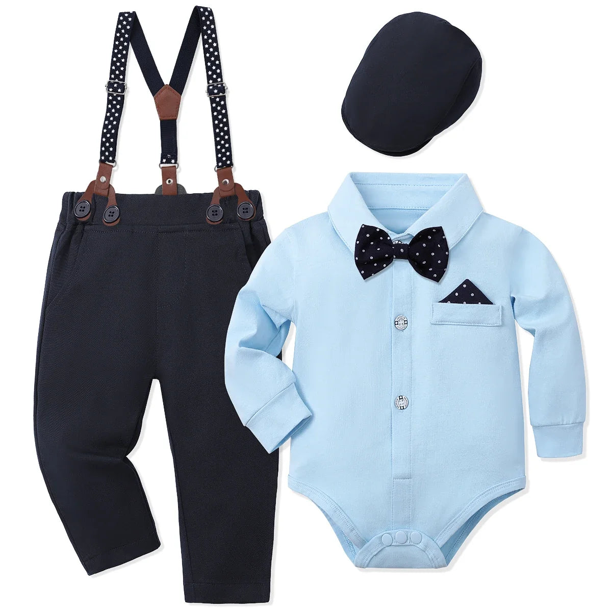 Baby Boy Clothes Christening Outfit Infant Baptism Easter Dedication White Suits Toddler Wedding Birthday Party Gift Set