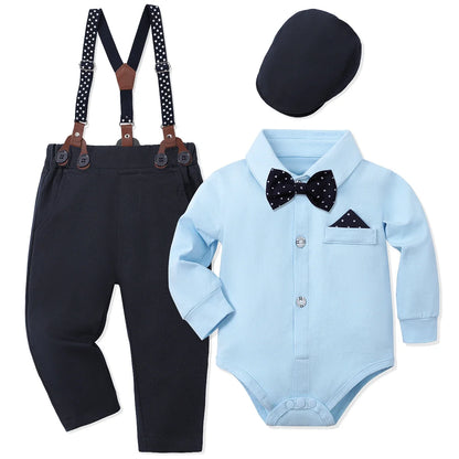 Baby Boy Clothes Christening Outfit Infant Baptism Easter Dedication White Suits Toddler Wedding Birthday Party Gift Set