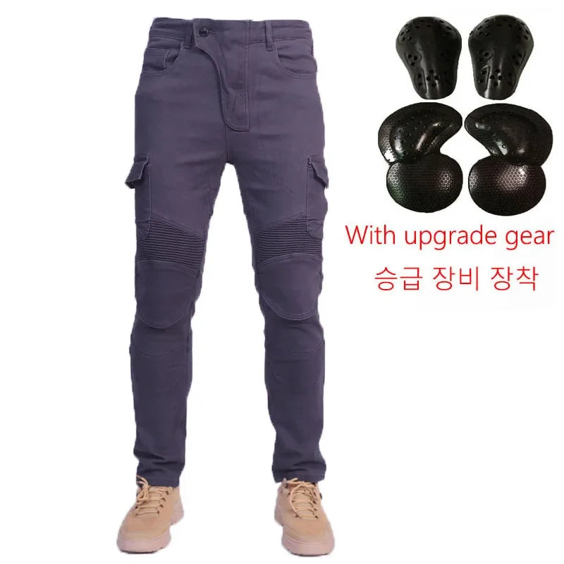 Motorcycle Jeans Pantalones Motocicleta Hombre Featherbed Jeans Standard Version Car Ride Trousers Pant Summer Riding