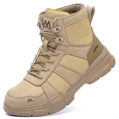 Light Breathable Protection Safety Shoes Men Steel Toe Cap Anti smash Work Shoes Anti-puncture Indestructible Man Safety Boots