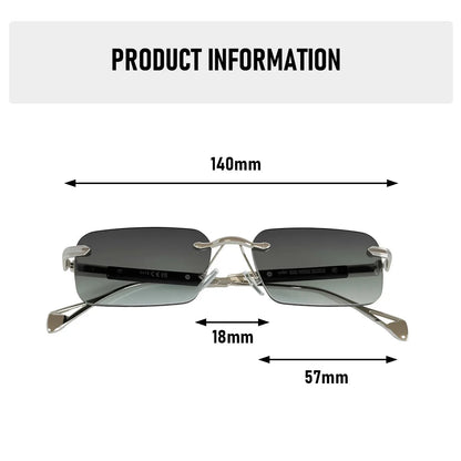 Rimless Sunglasses Women Trendy 2026 Metal Square Sunglass Men Luxury Fashion Glasses Vintage Dropshipping Lunette Soleil Femme