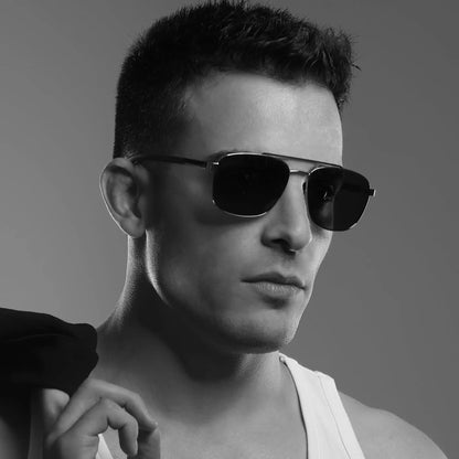 Metal Aviator Prescription Sunglasses for Men UV400 Polarized Shades Progressive Optical Sun Glasses
