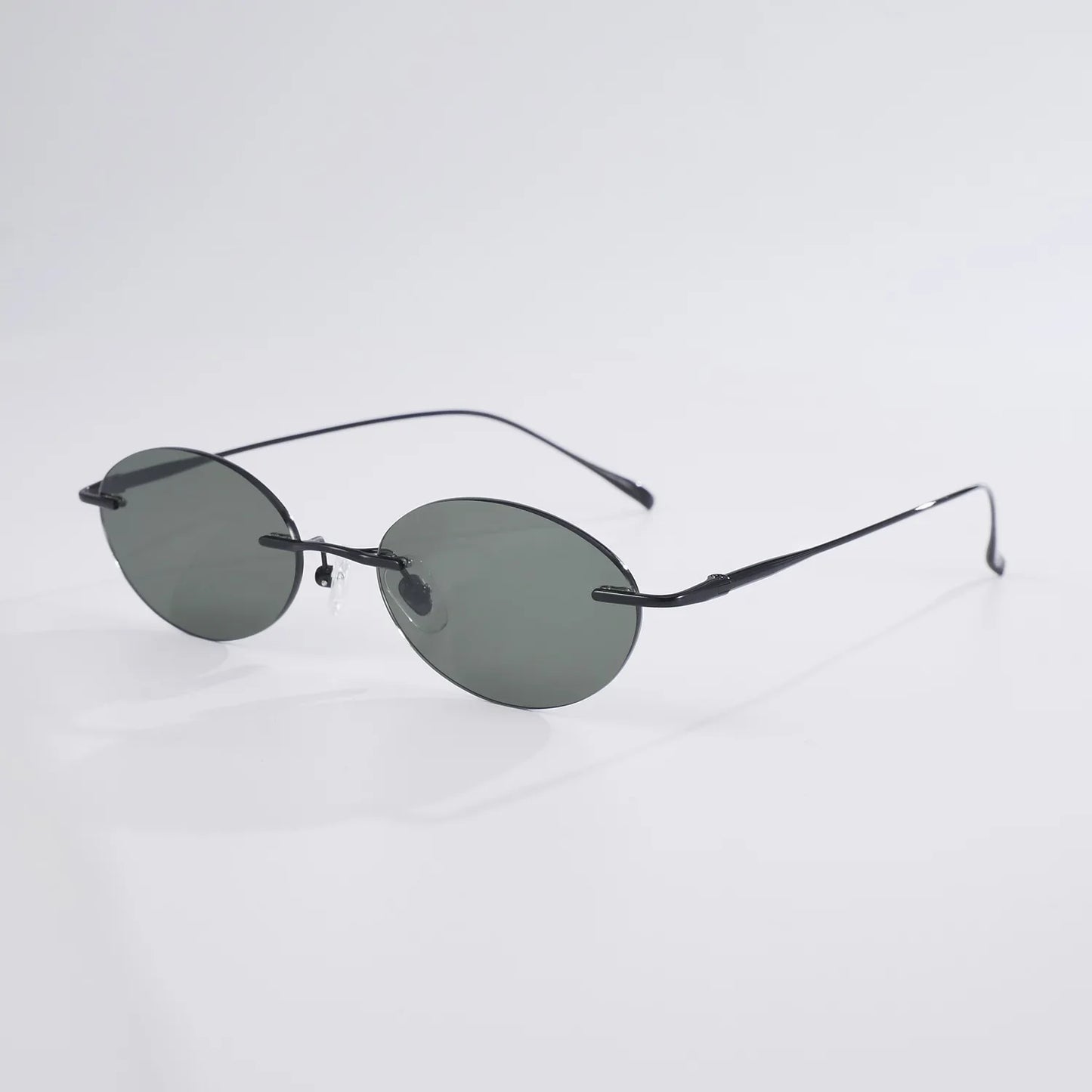 Fashion Frameless Women Polarized Sunglasses Travel Photography Sunglass Pure Titanium Frame Men Punk Sun Glasses Shades UV400