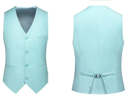 Royal Blue Vest Waistcoat Men's Brand New Slim-Fit V Neck Dress Vests Mens Formal Business Wedding Tuxedo Chaleco Hombre 6xl