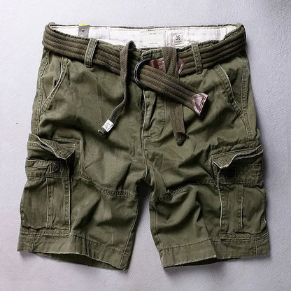 Cargo Short Men 2024 Fashion Luxury Brand Designer Summer Quality Breeches Bermuda Male Cotton Multi Pocket Retro Casual Shorts