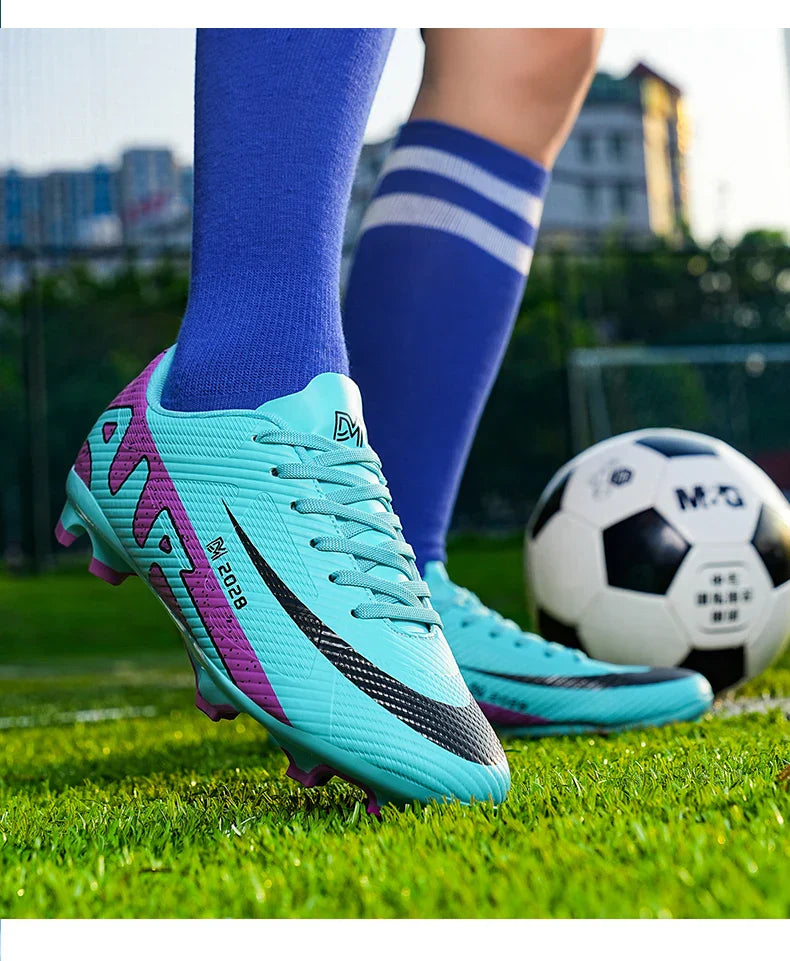 New Men's Football Boots Cleats Non-Slip Sneakers Training  Adult High Quality Soccer Shoes FG Unisex Sneakers Boy Drop Shipping
