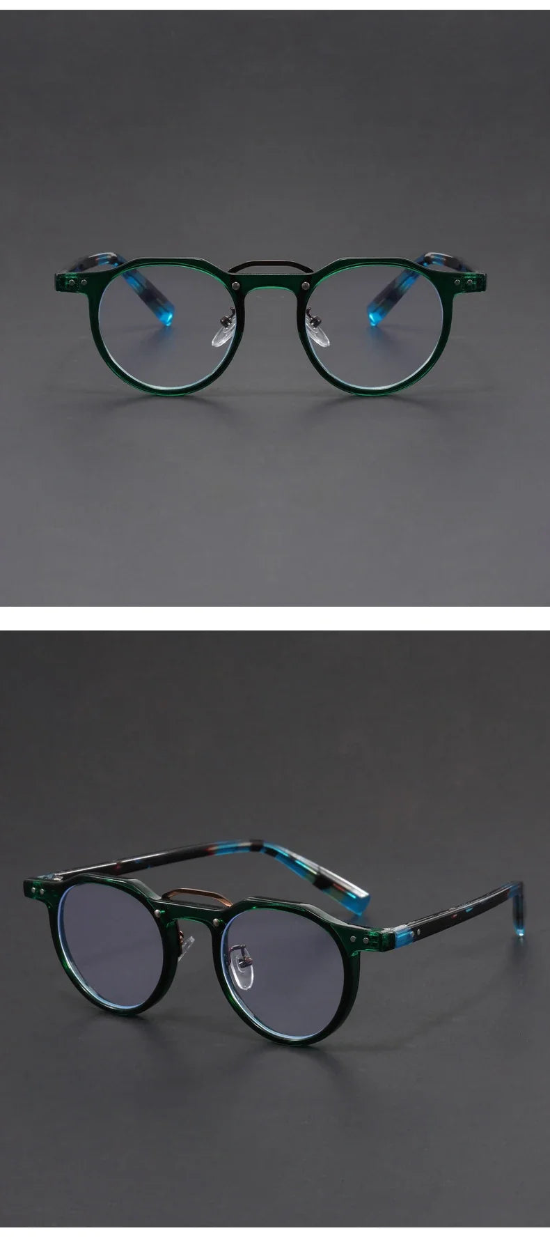 Personalized Retro Fashion New Design Men's Anti-blue Light Glasses Reading Glasses Can Be Customized Prescription 1028