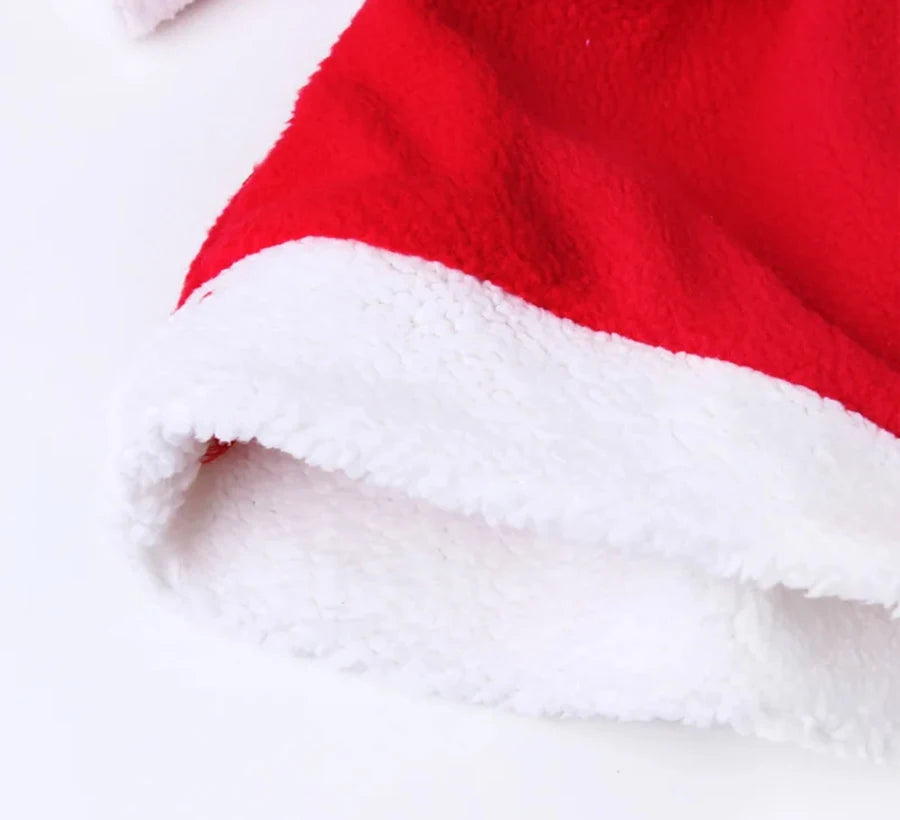 2025 Baby Girl Boy Christmas Costumes Red Santa Claus Suit Festival Halloween Cosplay Sets Christmas Baby Clothes