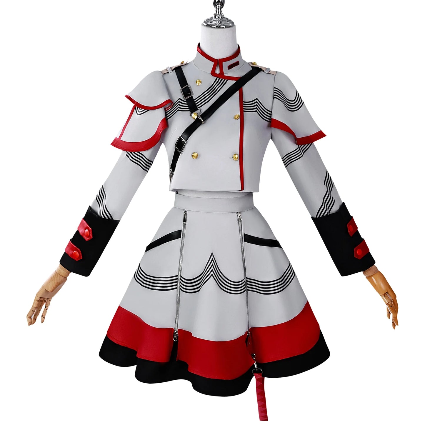 Wholesale Kasane Teto Cosplay Costume Anime Vtuber Cosplay Dress Halloween Party Women Performance Suit for  Kasane Teto Wig