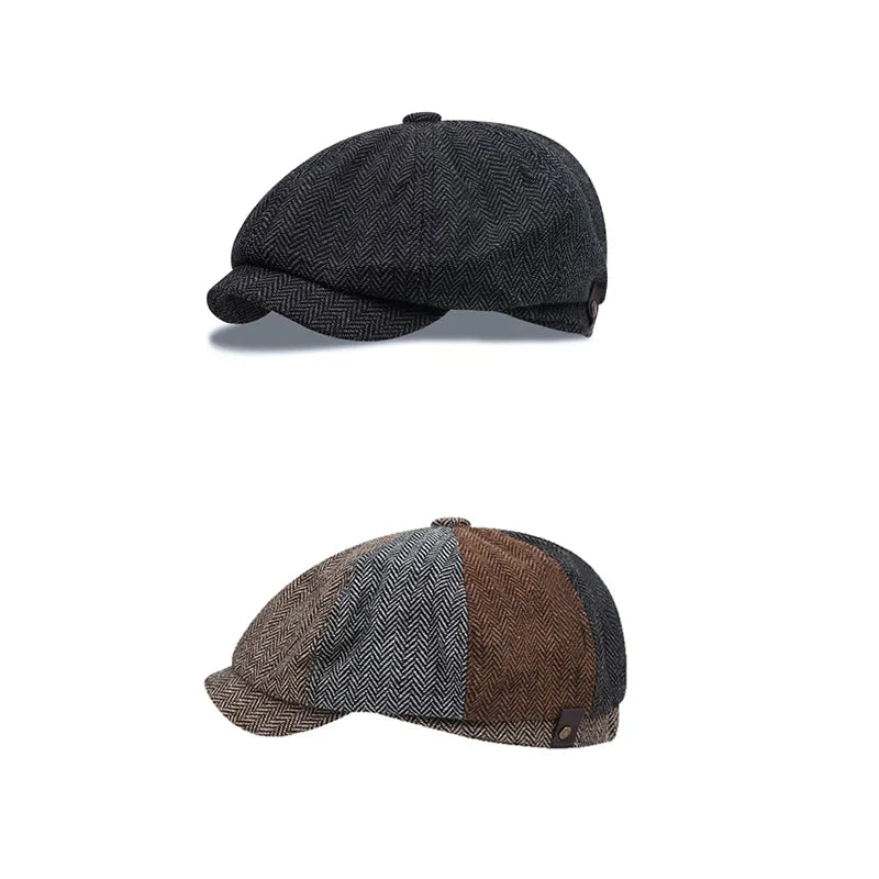 Classic Blinders Caps For Men Peaky Hat Newspaper Hat Shelby Same Style Beret Men's Sunshade Hat Suit Accessories Men's Gifts