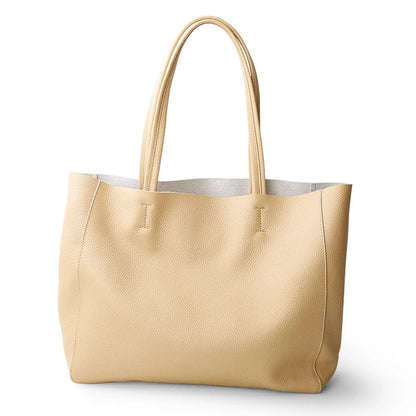 Bag Women 2022 New Summer Genuine Leather Tote Female Casual Fashion Simple Underarm Shoulder Bag Large Capacity Shopper Handbag