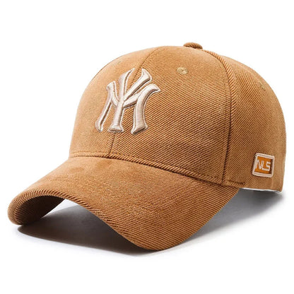 Fashion Embroidered Letters Baseball Cap for Men Women, Adjustable Unisex Couple Matching Sun Hat, Trendy Casual Duck Bill Cap