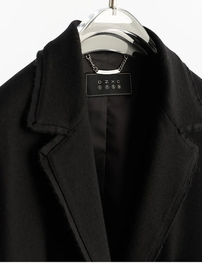 Australian Wool~Woolen Coat, Lightweight Lapel Collar, Straight Silhouette Blazer, Women's New Winter Style