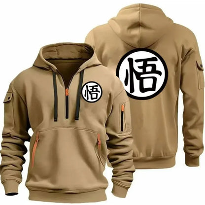Anime cartoon Wukong printed fashionable hoodie, daily casual pullover, comfortable and versatile sports shirt