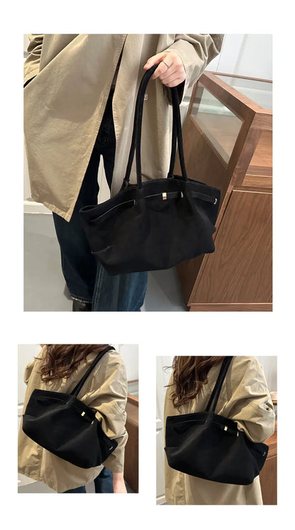 Autumn Women Leisure Shoulder Bag Comfortable and Versatile Texture Crossbody Tote Handle Bag Fashion Luxury Simple Storage Bag