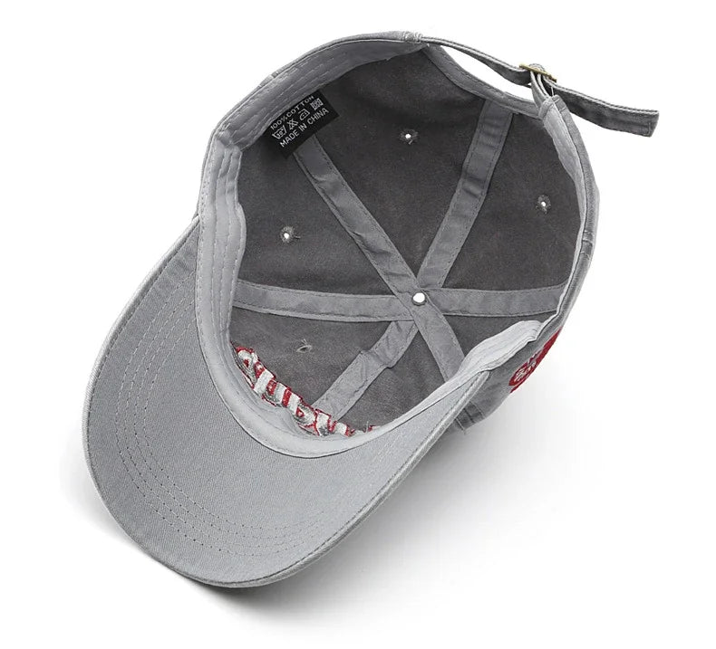 2025 Spring/Summer Unisex Cotton Baseball Cap Vintage Washed with Alphabet  ALWAYS Embroidery - Hip-Hop Inspired Snapback Design