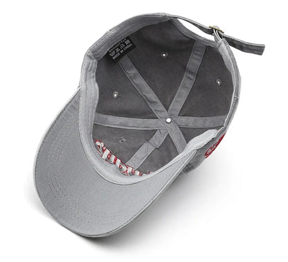 2025 Spring/Summer Unisex Cotton Baseball Cap Vintage Washed with Alphabet  ALWAYS Embroidery - Hip-Hop Inspired Snapback Design