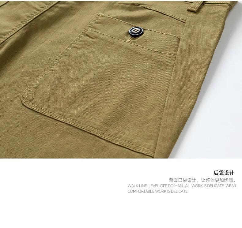 Men Summer Five Points Pants Male Trendy Loose Casual Daily Short Simple Fashion Versatile Solid Color Straight Leg Cargo Shorts