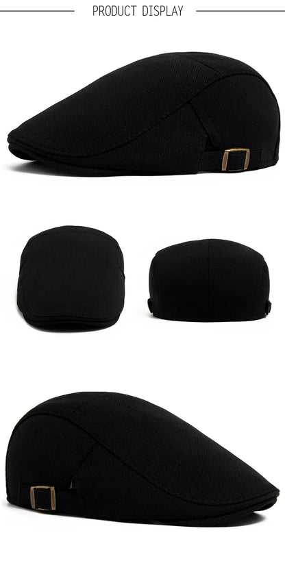 New Spring Autumn Beret Men Pineapple Pattern Fabric Casual Vintage Newsboy Hat Women Visor Fashion Retro Flat Cap Adjustable